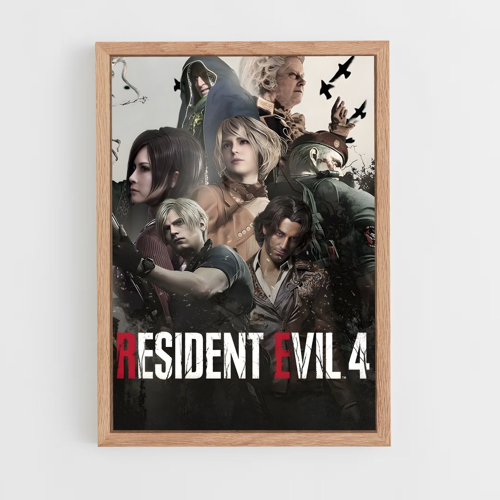 Poster Terreur Biohazard – affiche Resident Evil (vue 4)