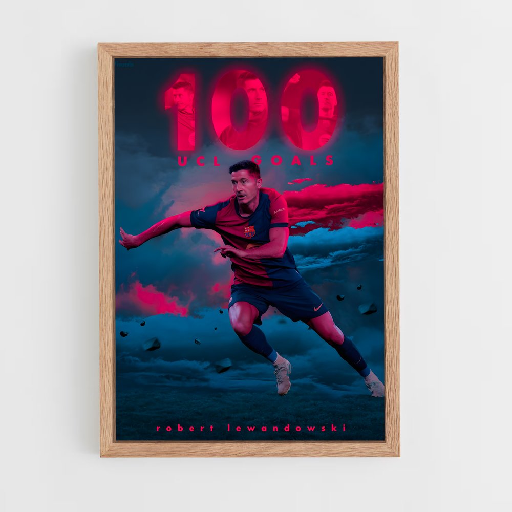 Poster 100 UCL Goals – affiche Football (vue 4)