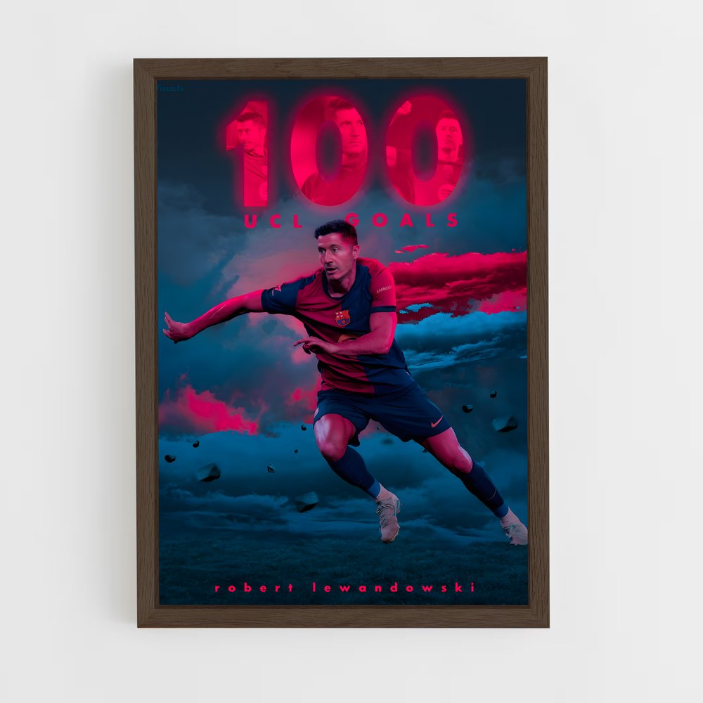 Poster 100 UCL Goals – affiche Football (vue 5)