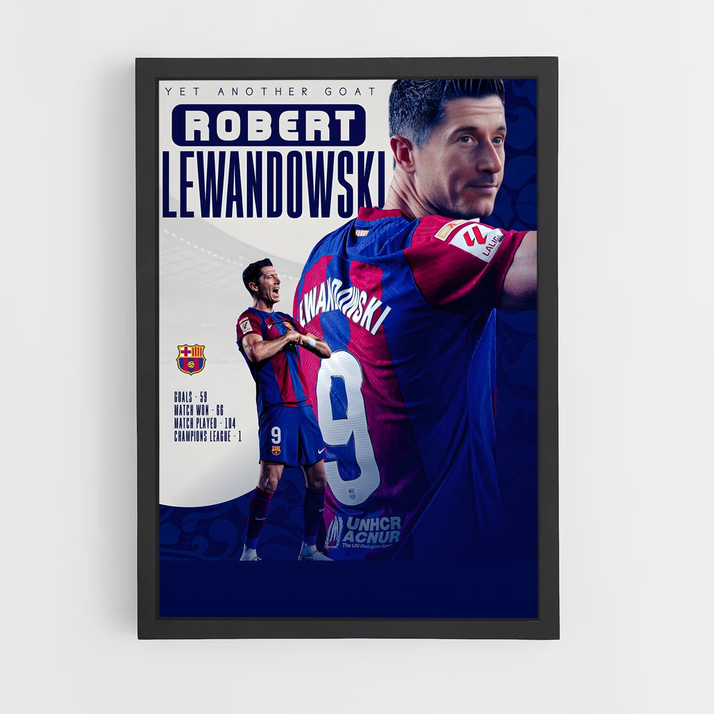 Poster Lewandowski Champion – affiche Football (vue 2)
