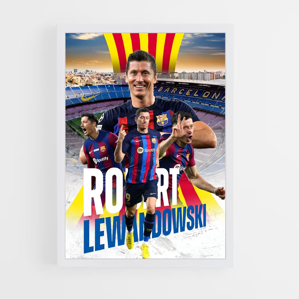 Poster Barcelone Étoile – affiche Football (vue 3)