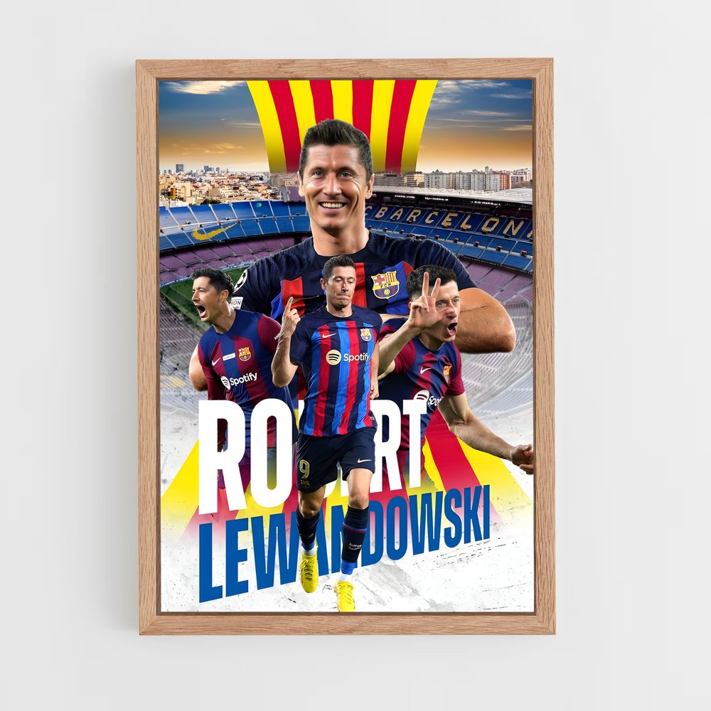 Poster Barcelone Étoile – affiche Football (vue 4)