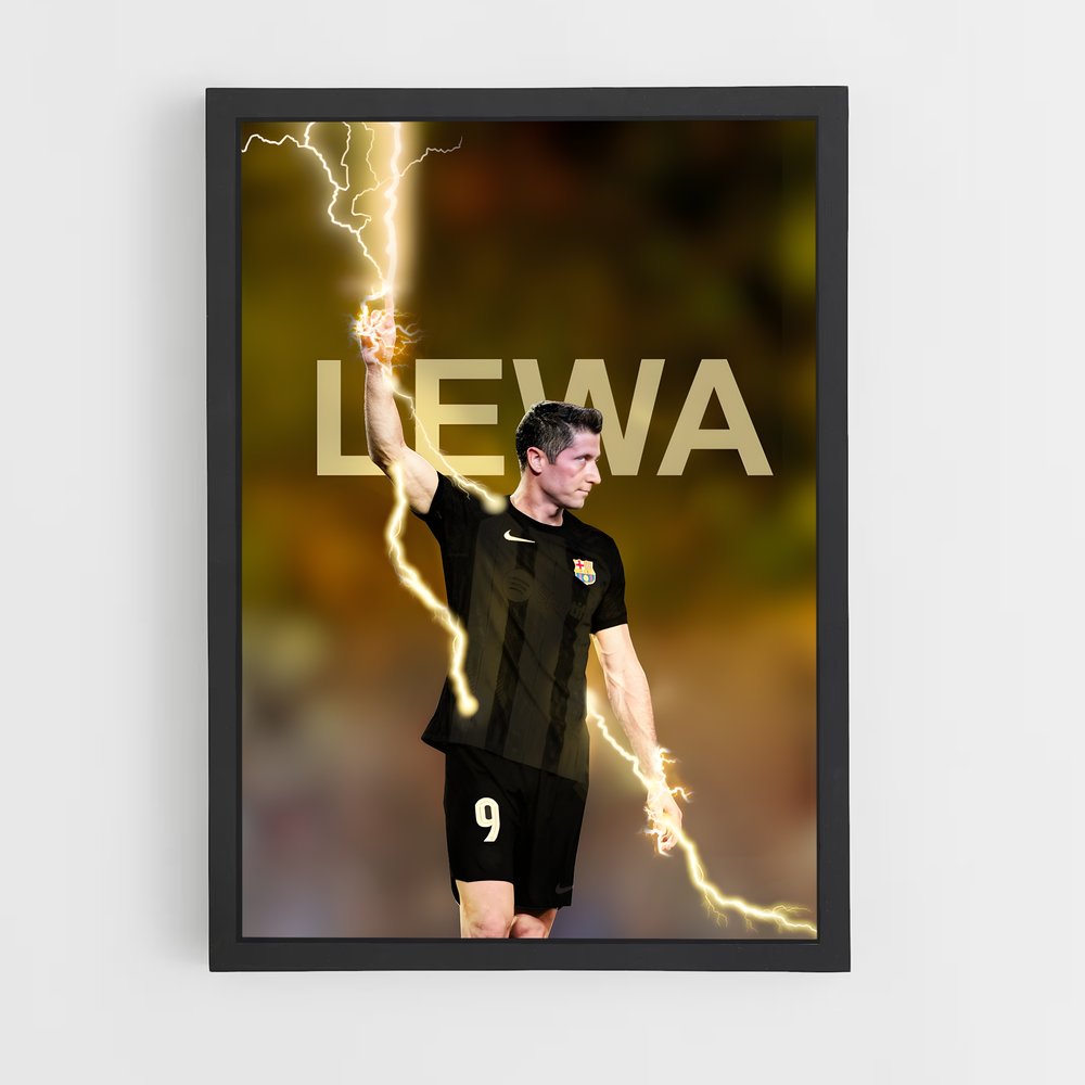 Poster L'Éclair Légendaire – affiche Football (vue 2)