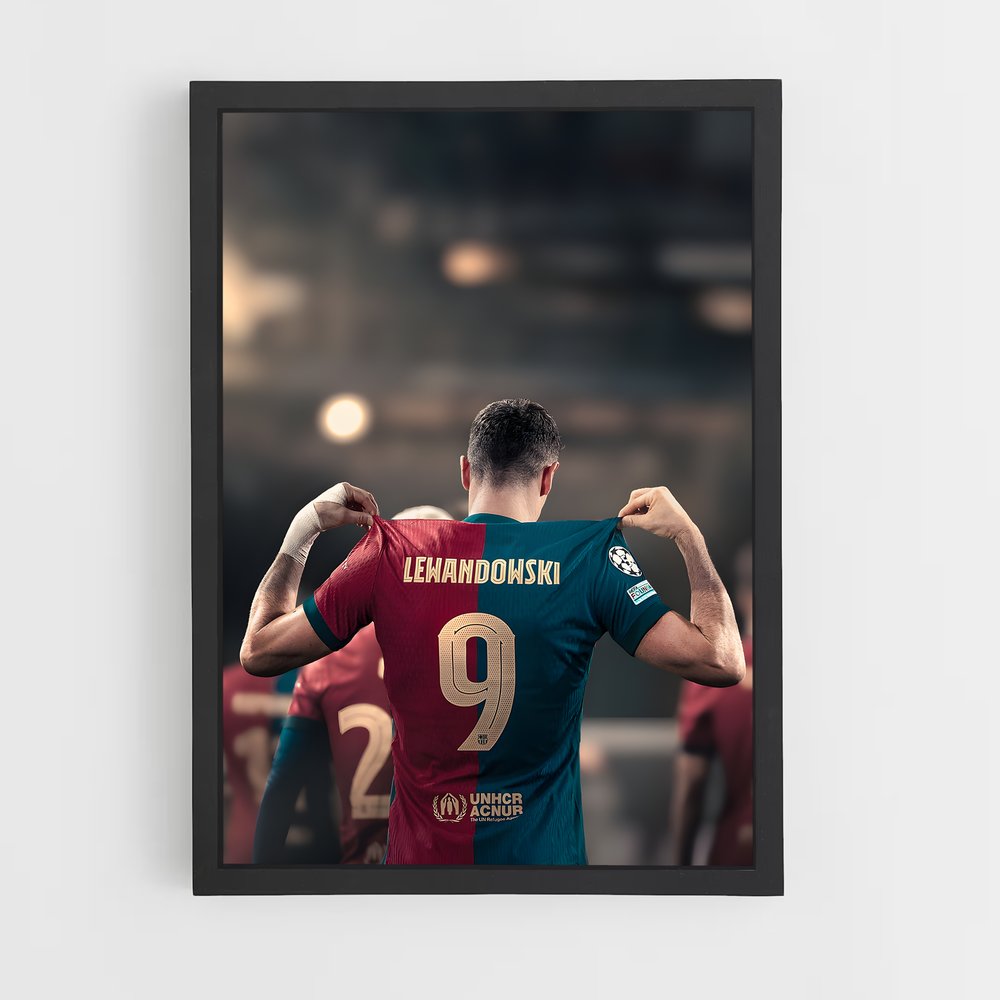 Poster Attaquant Étoile – affiche Football (vue 2)