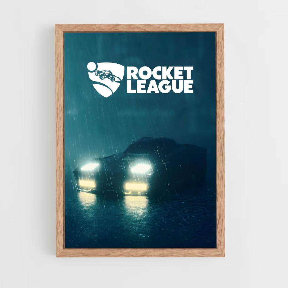 Poster Pluie Rocket League (vue 4)