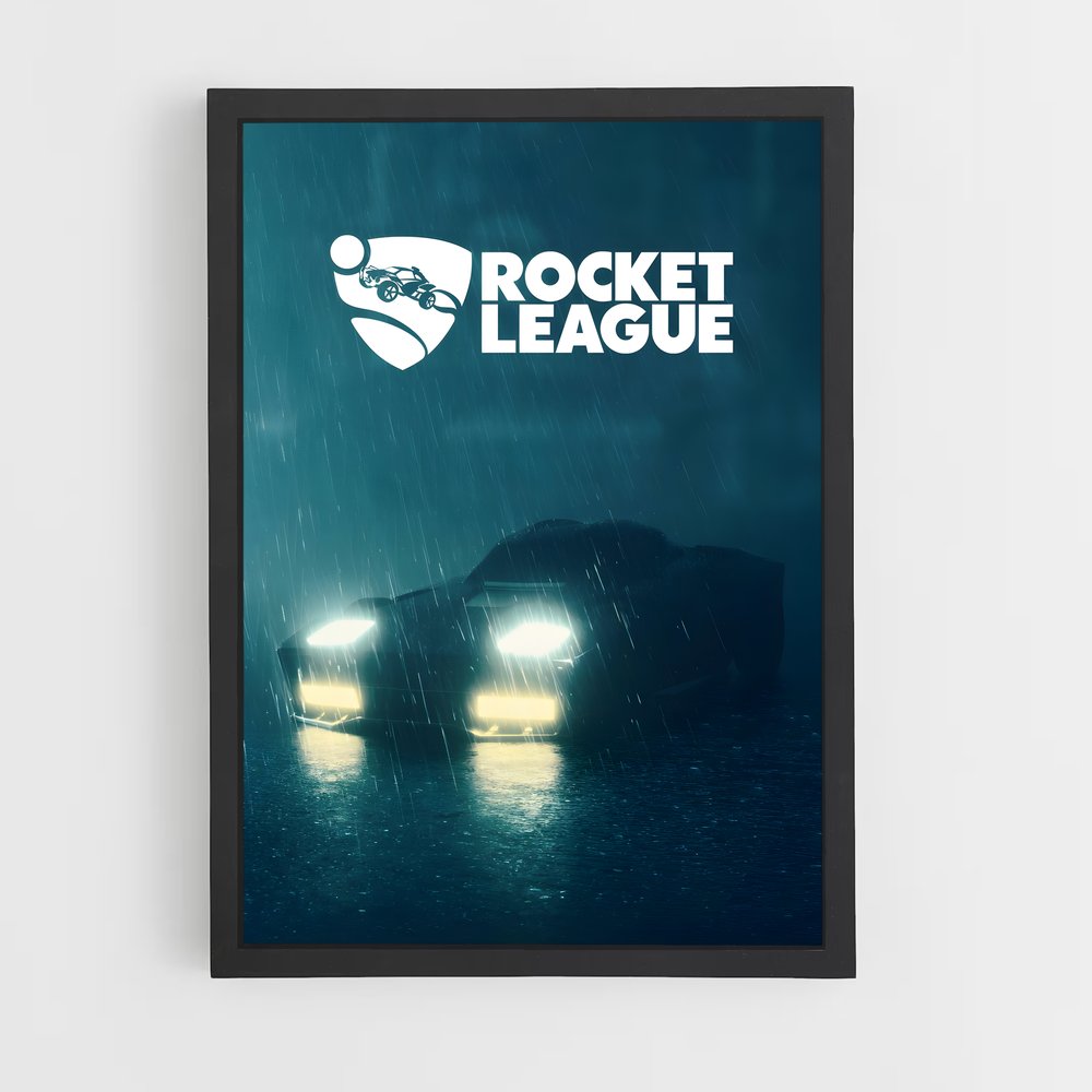 Poster Pluie Rocket League (vue 2)