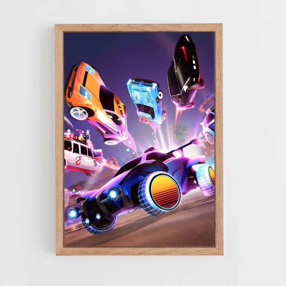 Poster Rocket League Design (vue 4)