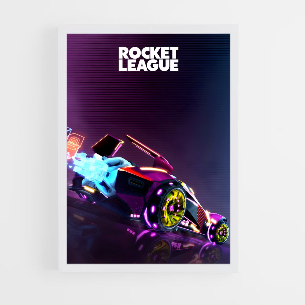 Poster Rocket League Voiture (vue 3)