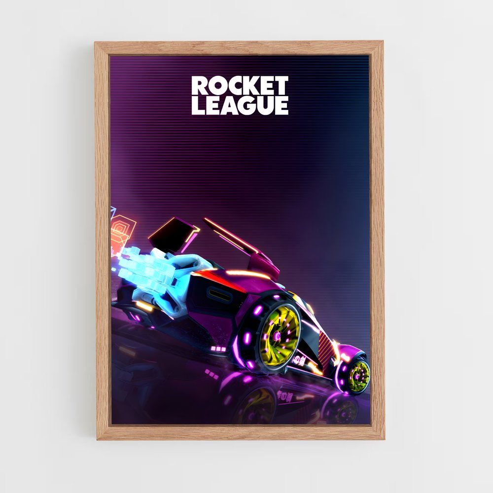 Poster Rocket League Voiture (vue 4)