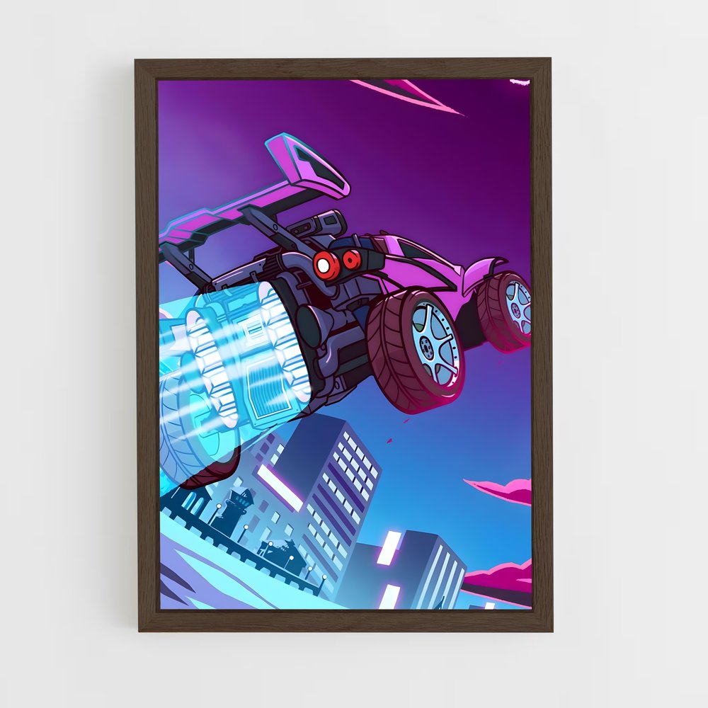 Poster Rocket League Violet (vue 5)
