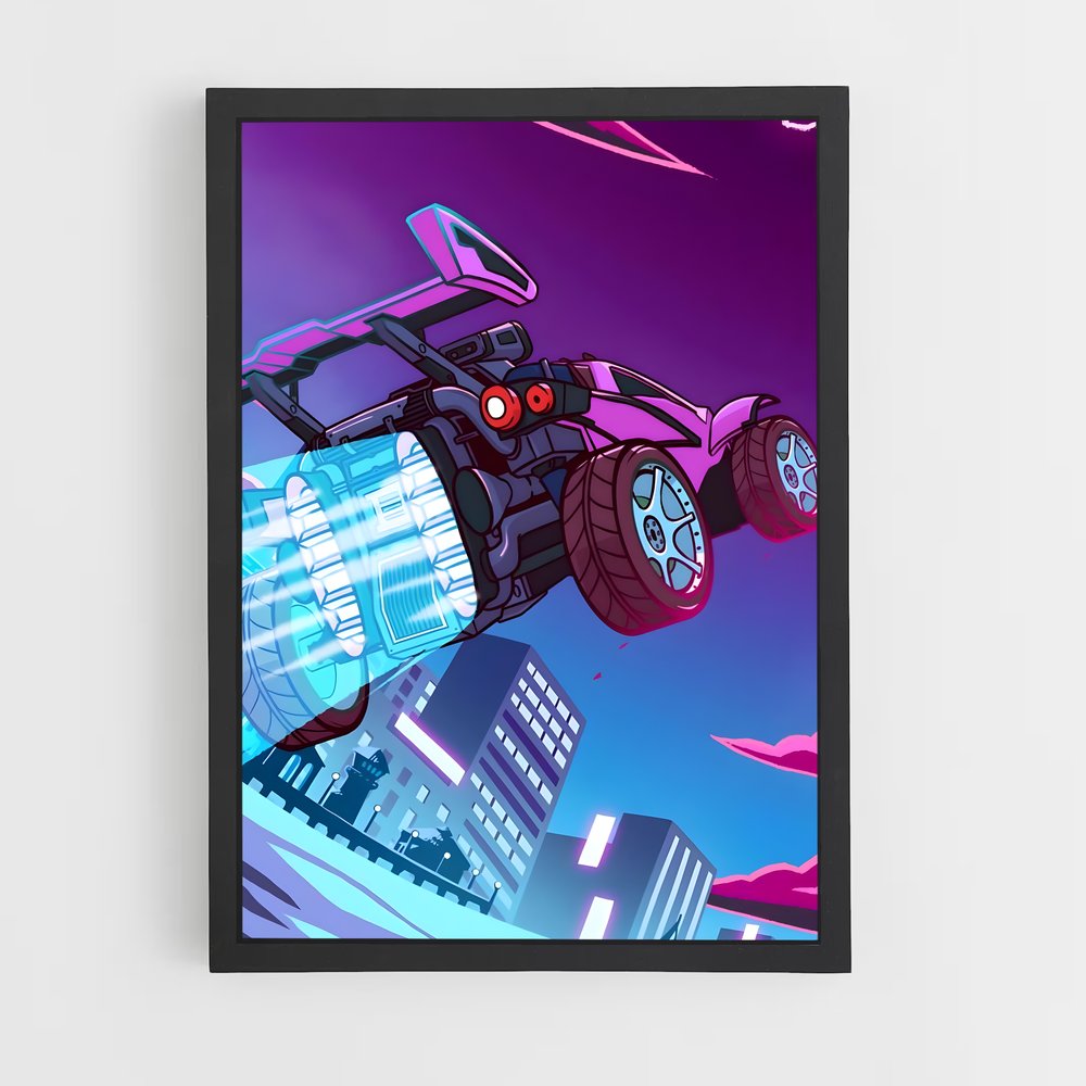 Poster Rocket League Violet (vue 2)