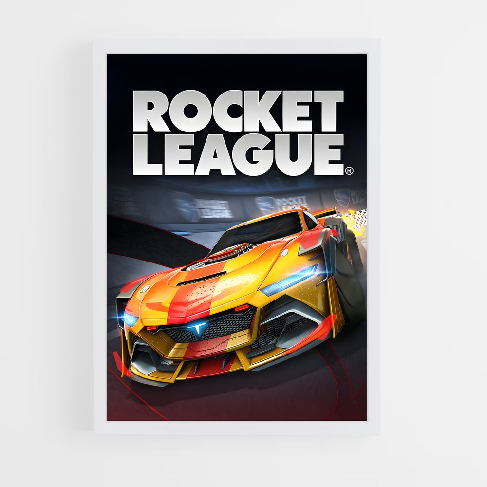 Poster Telsa Rocket League (vue 3)