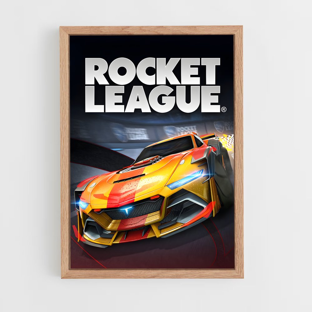 Poster Telsa Rocket League (vue 4)