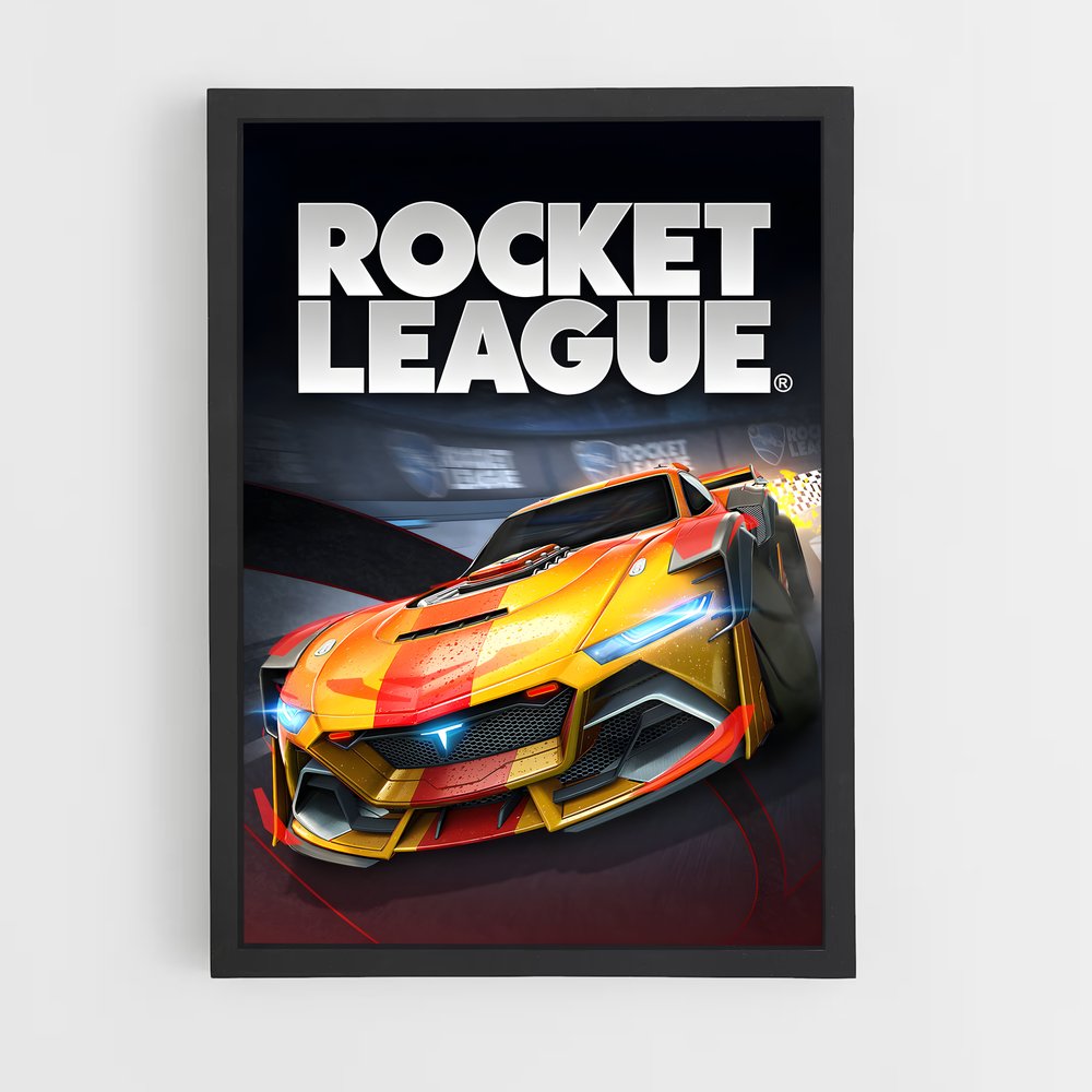 Poster Telsa Rocket League (vue 2)