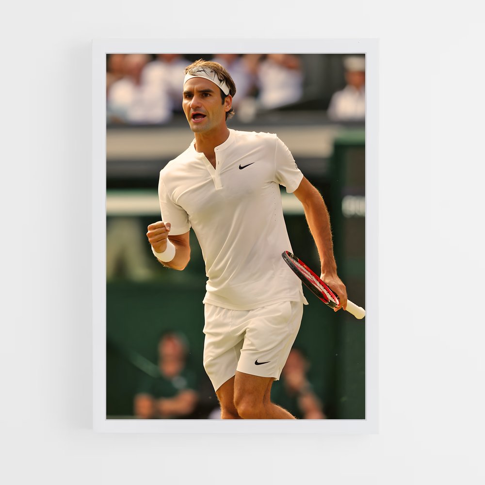 Poster Rodger Federer Nike – affiche Tennis (vue 3)