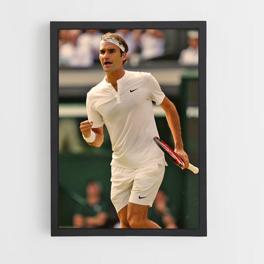 Poster Rodger Federer Nike – affiche Tennis (vue 2)