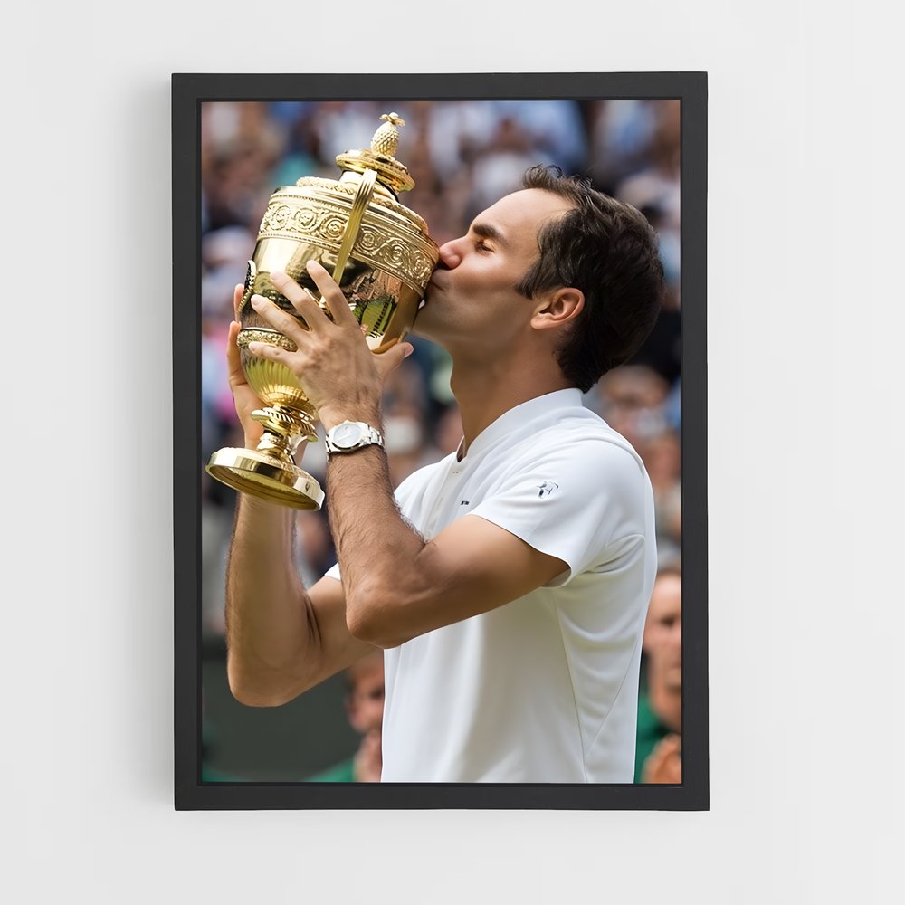 Poster Coupe Rodger Federer – affiche Tennis (vue 2)