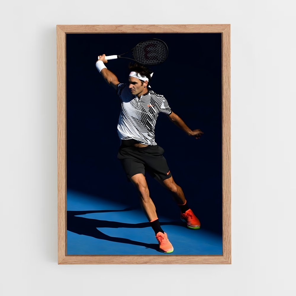 Poster Raquette Federer – affiche Tennis (vue 4)