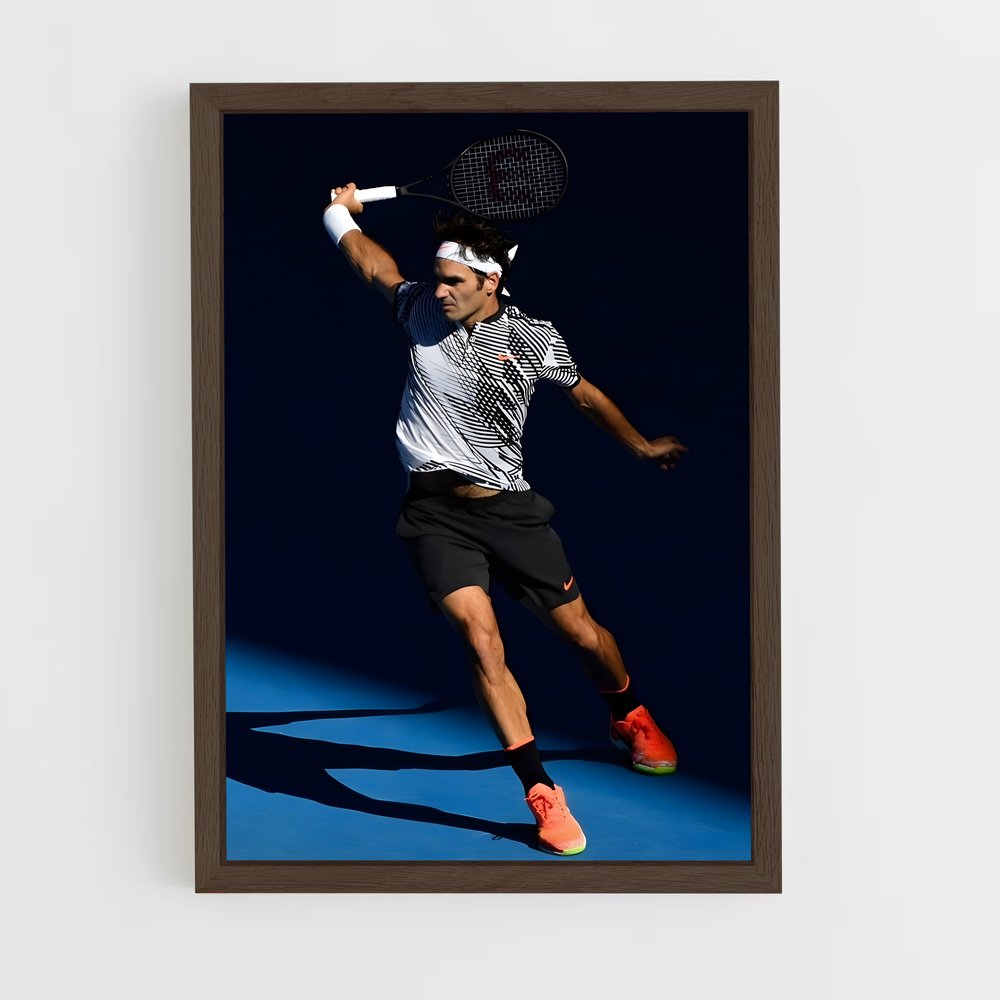 Poster Raquette Federer – affiche Tennis (vue 5)