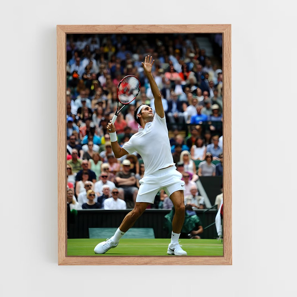 Poster Rodger Federer Tir – affiche Tennis (vue 4)