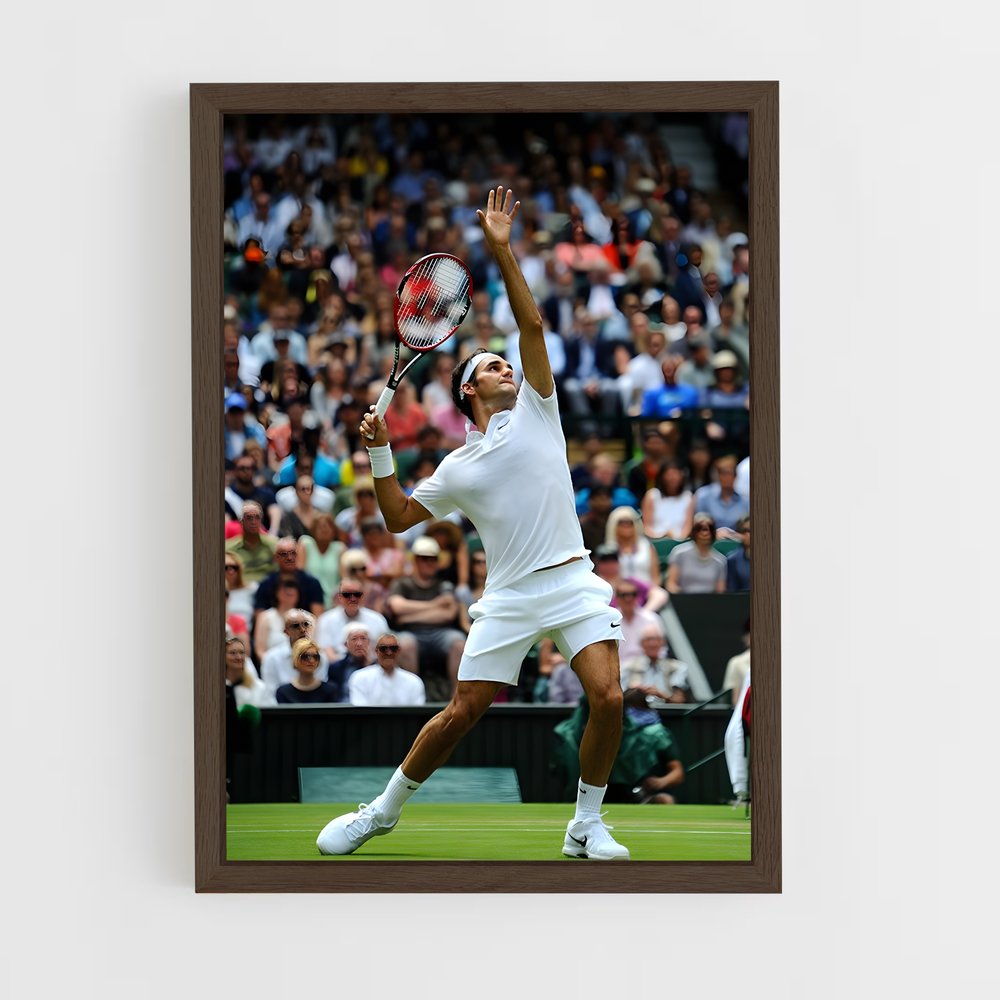 Poster Rodger Federer Tir – affiche Tennis (vue 5)