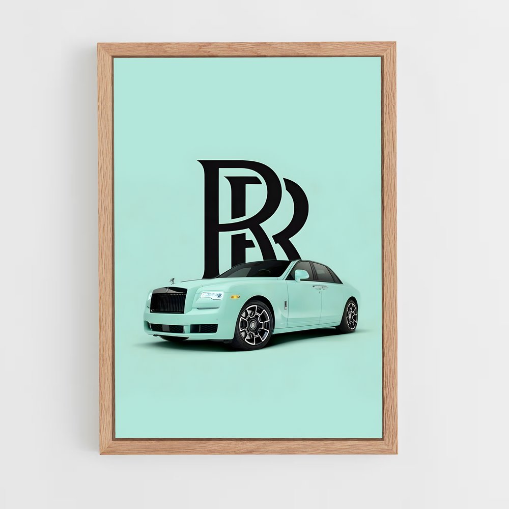 Poster Élégance Mint – affiche Rolls-Royce (vue 4)