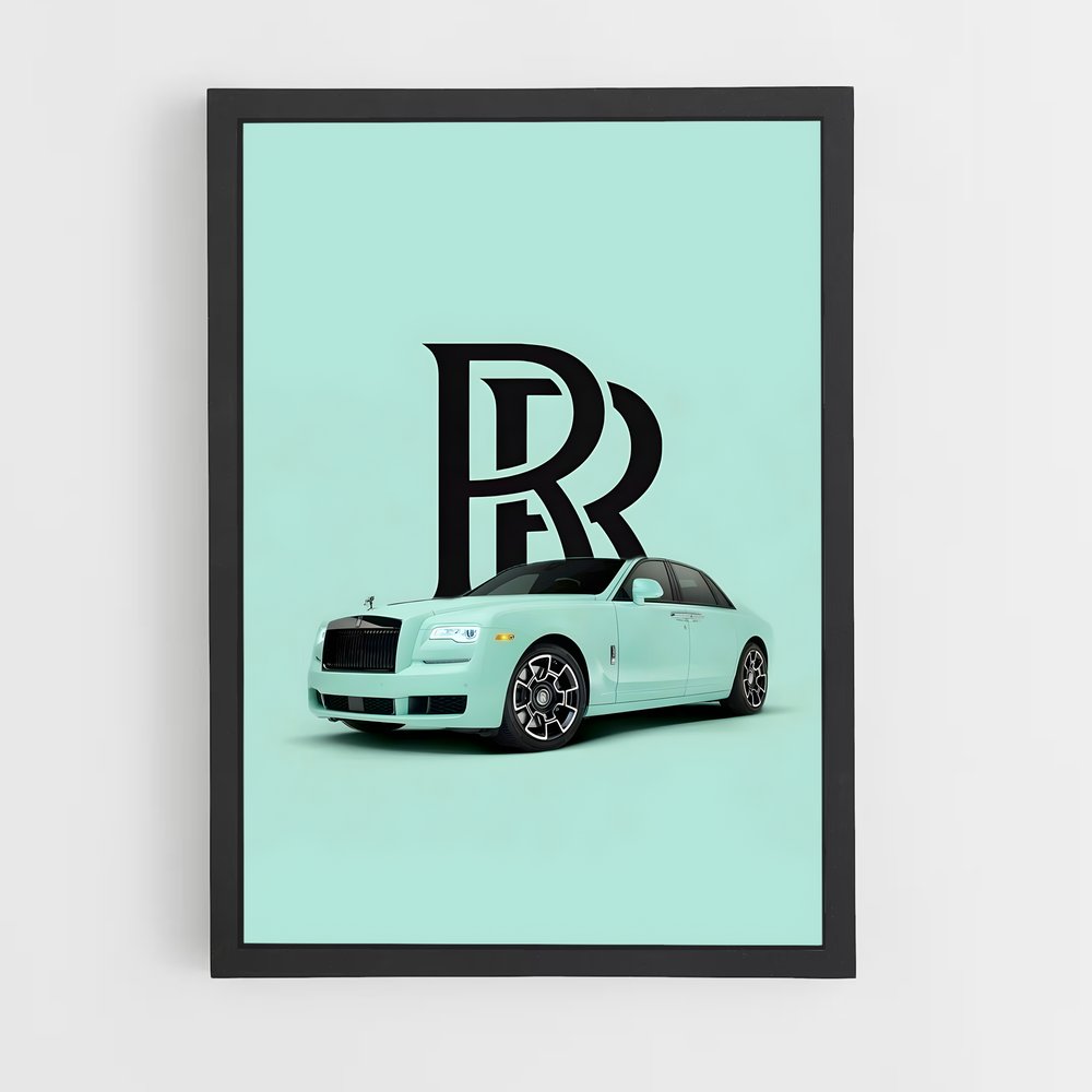 Poster Élégance Mint – affiche Rolls-Royce (vue 2)