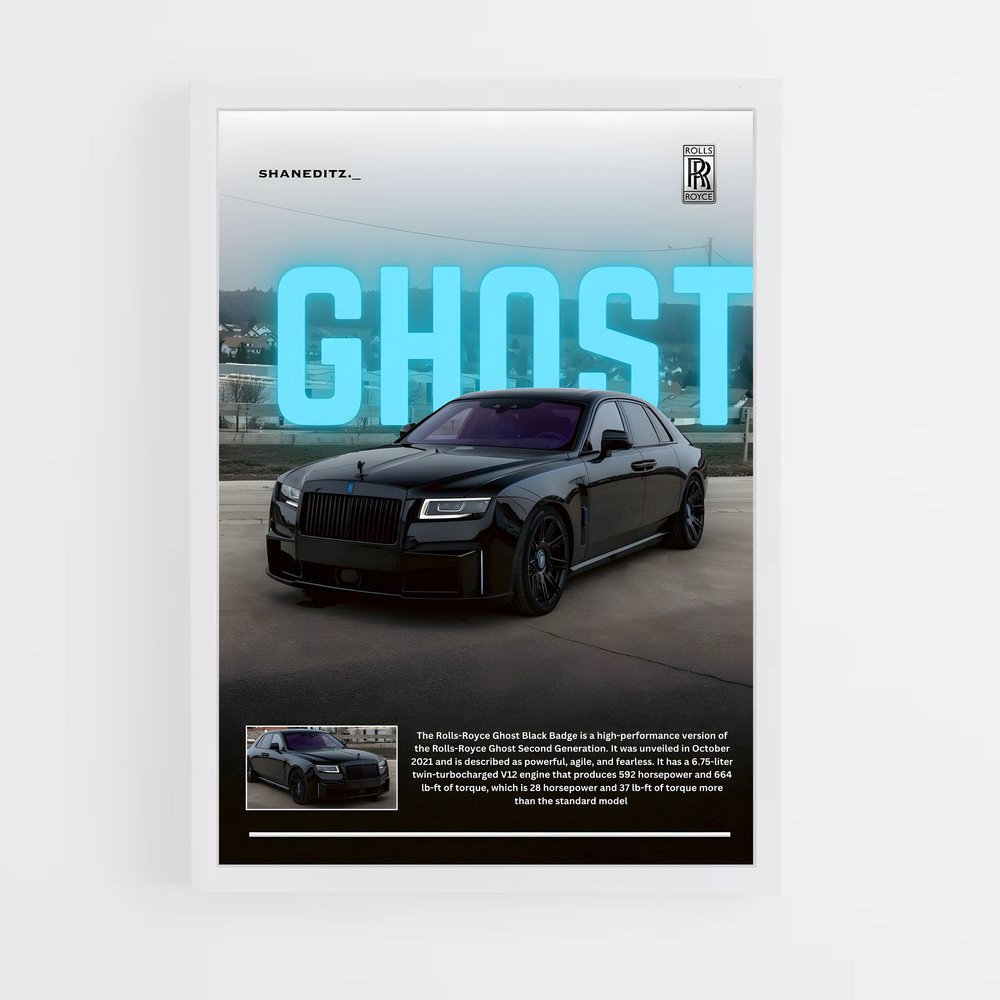 Poster Rolls-Royce Ghost (vue 3)