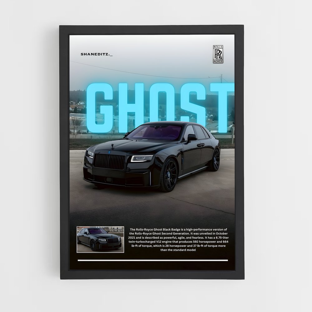 Poster Rolls-Royce Ghost (vue 2)