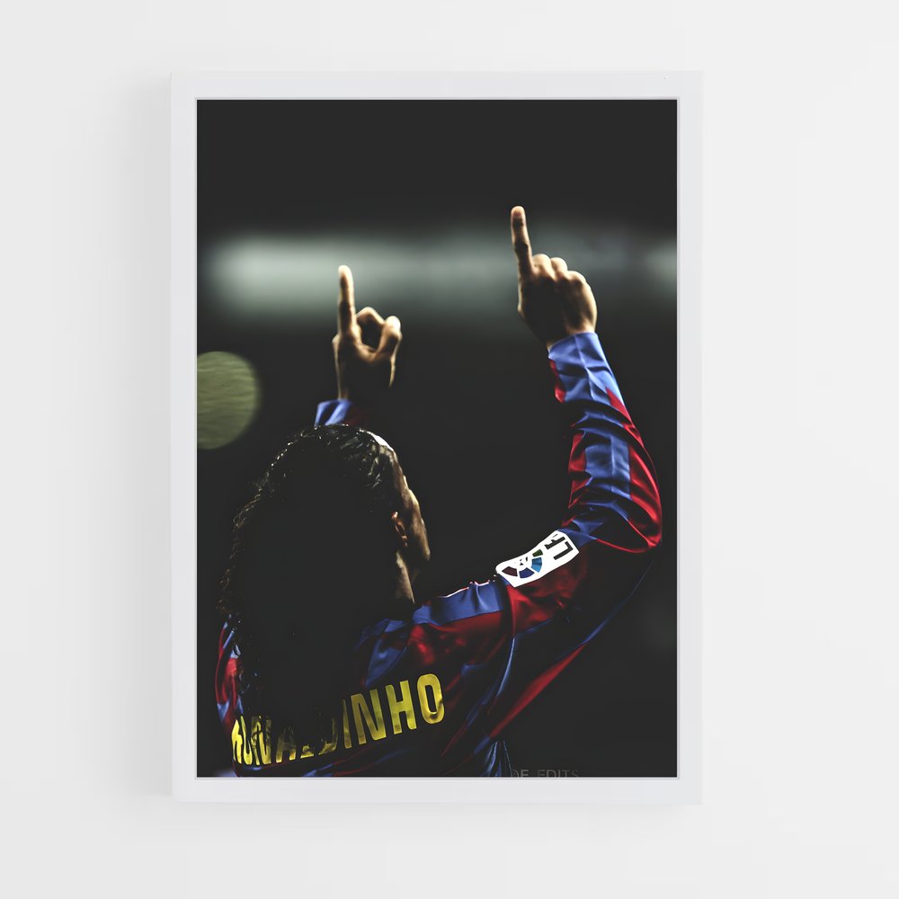 Poster Doigts Ronaldinho – affiche Football (vue 3)
