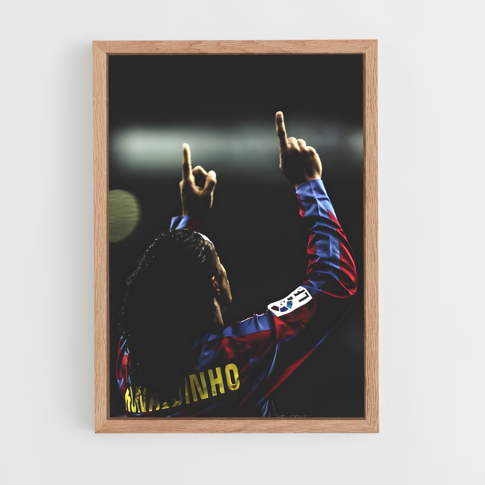 Poster Doigts Ronaldinho – affiche Football (vue 4)