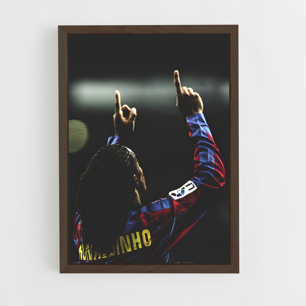 Poster Doigts Ronaldinho – affiche Football (vue 5)