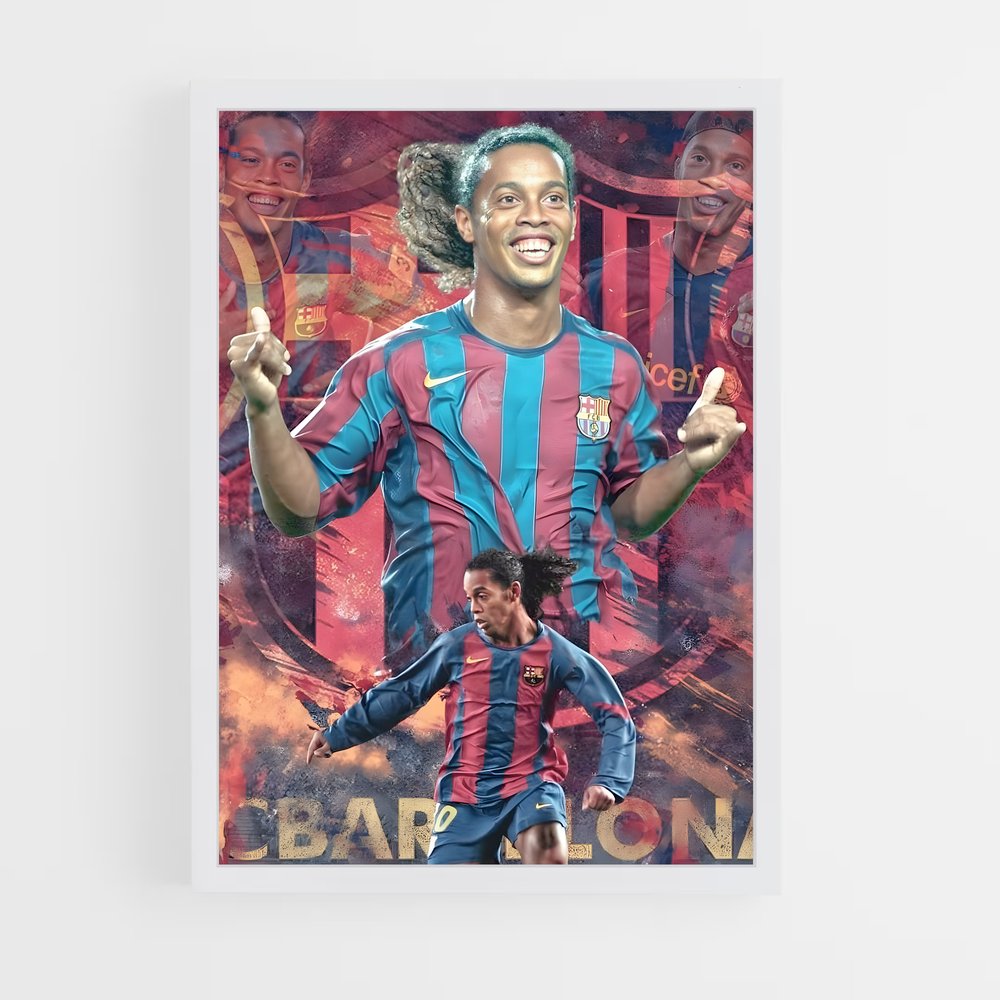 Poster Football Ronaldinho (vue 3)