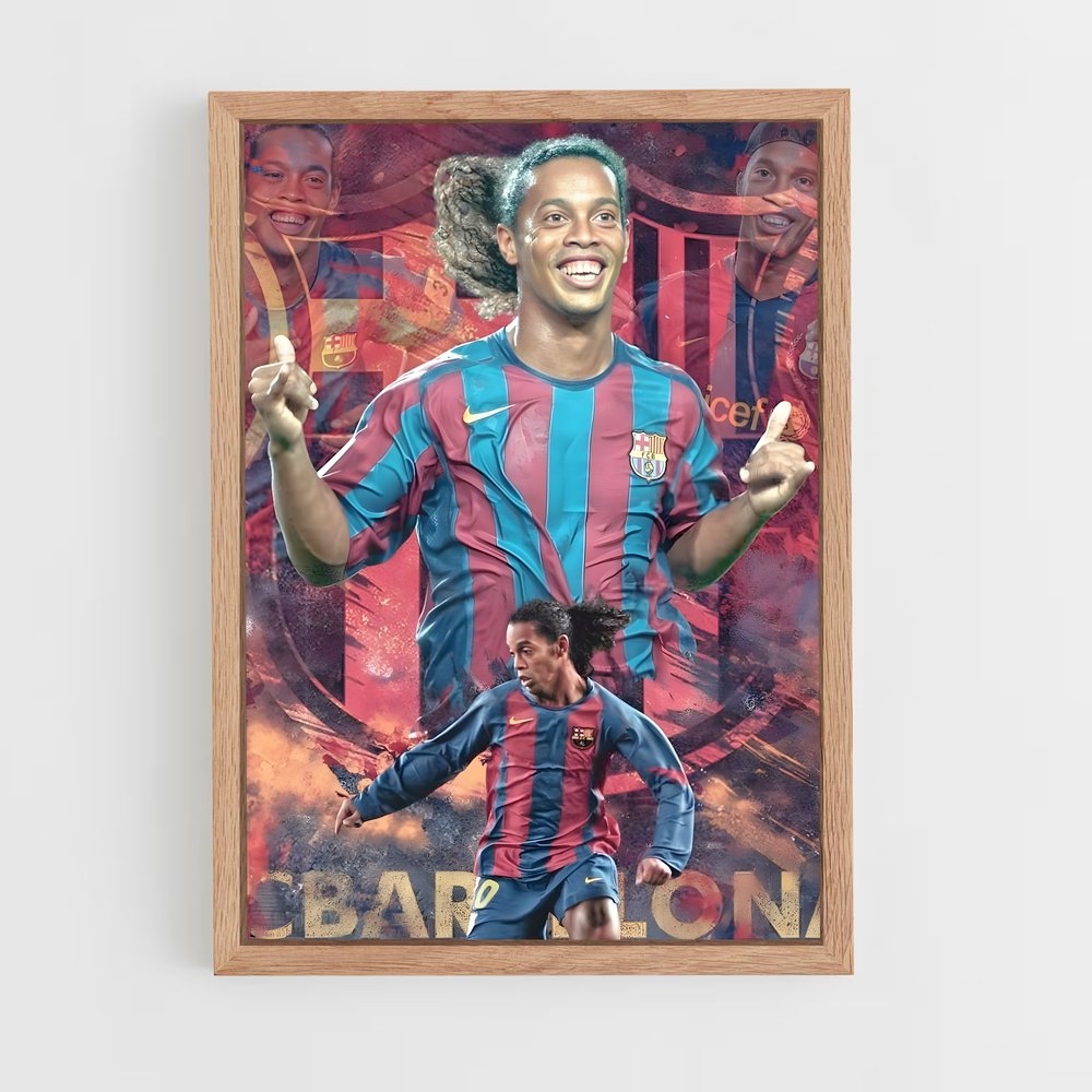 Poster Football Ronaldinho (vue 4)