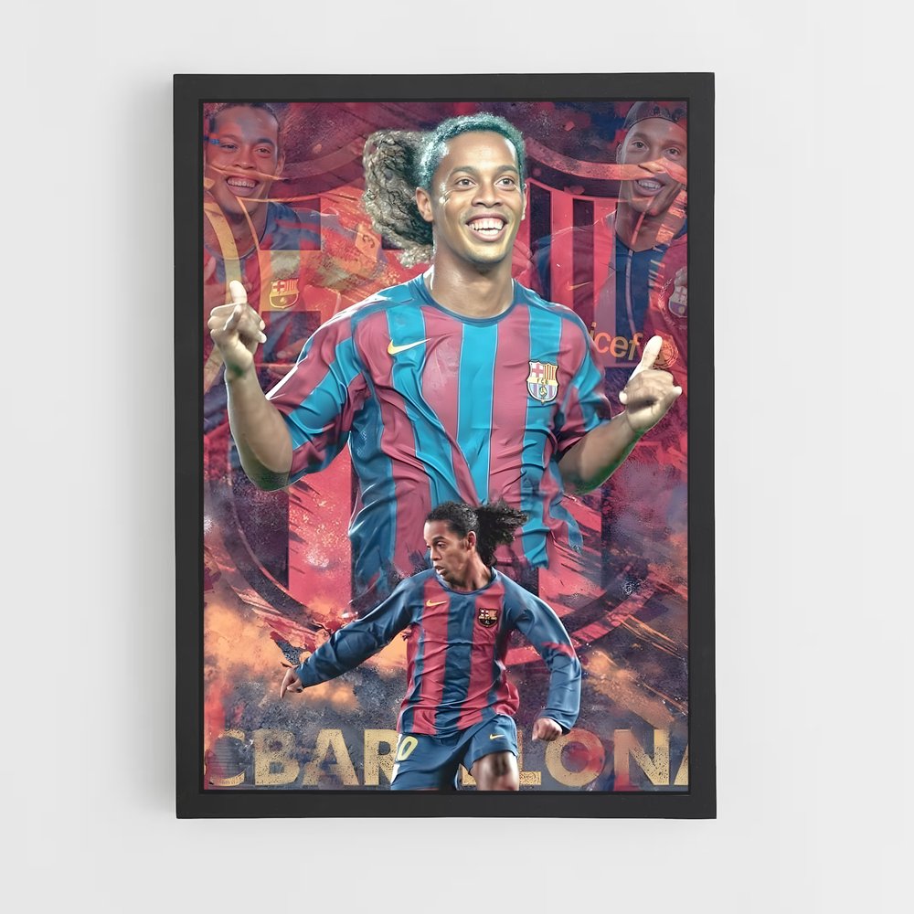 Poster Football Ronaldinho (vue 2)