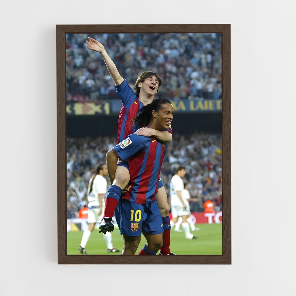 Poster Ronaldinho Messi – affiche Football (vue 5)