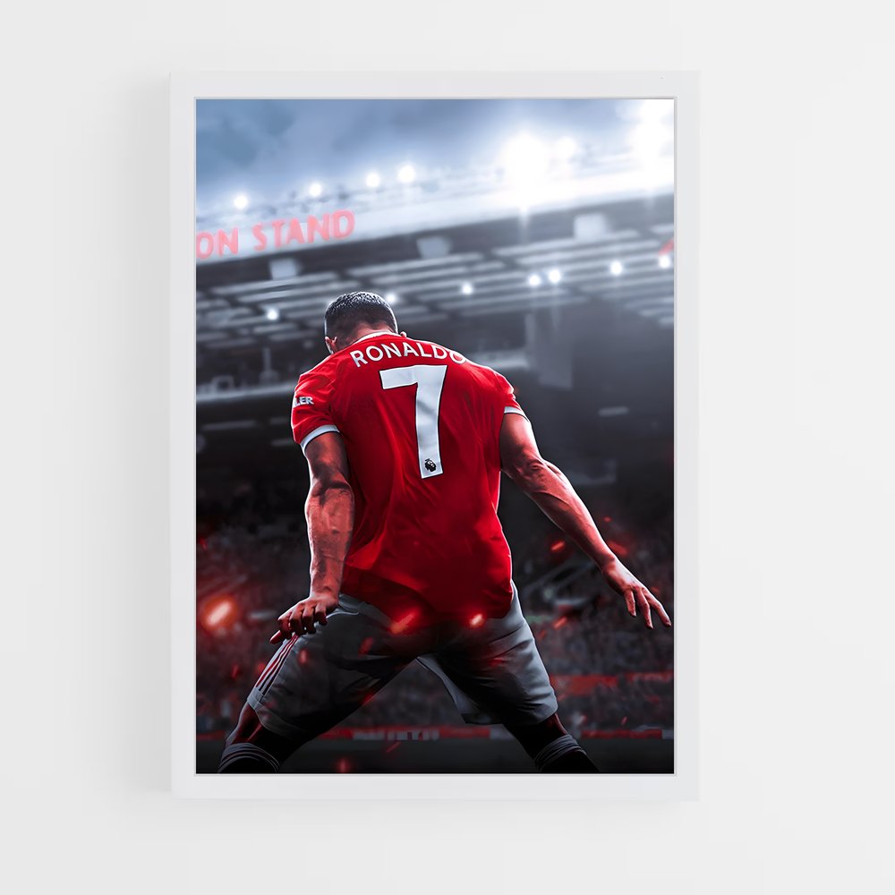 Poster CR7 Dos – affiche Football (vue 3)