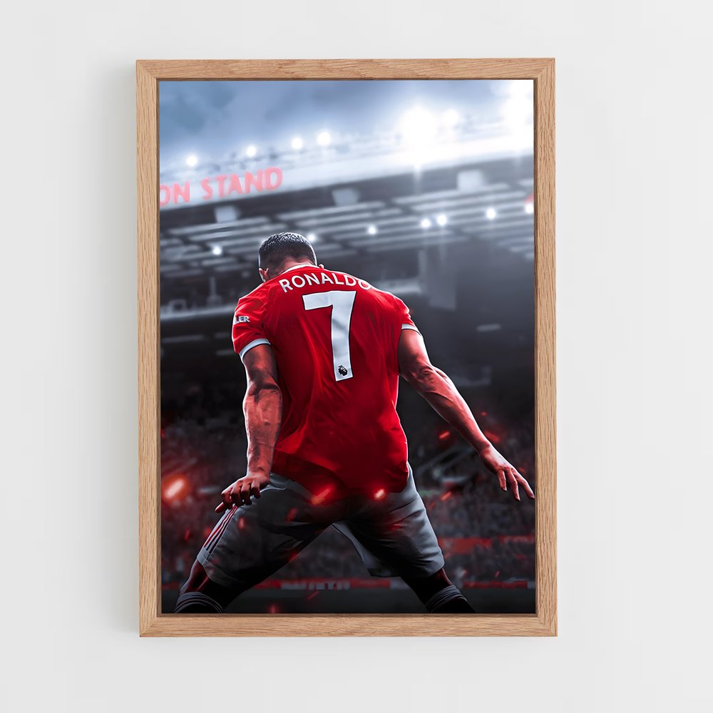 Poster CR7 Dos – affiche Football (vue 4)