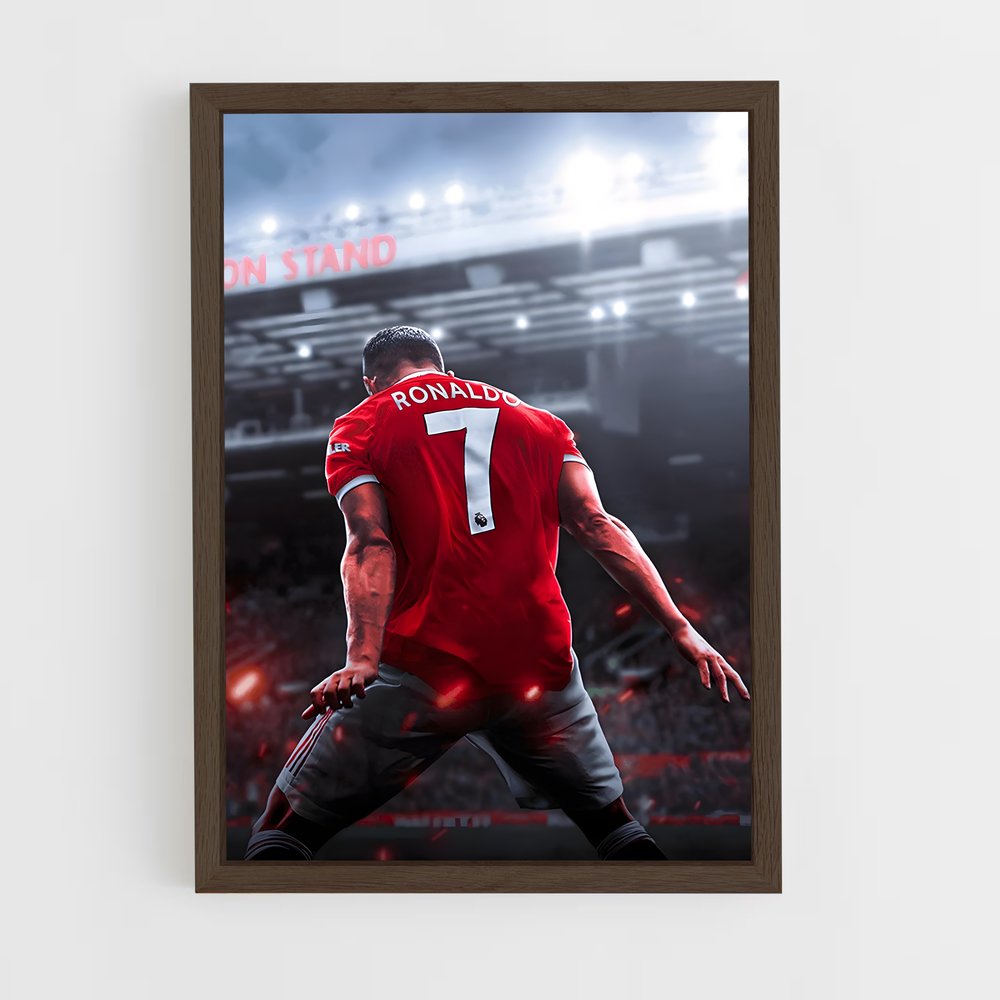 Poster CR7 Dos – affiche Football (vue 5)