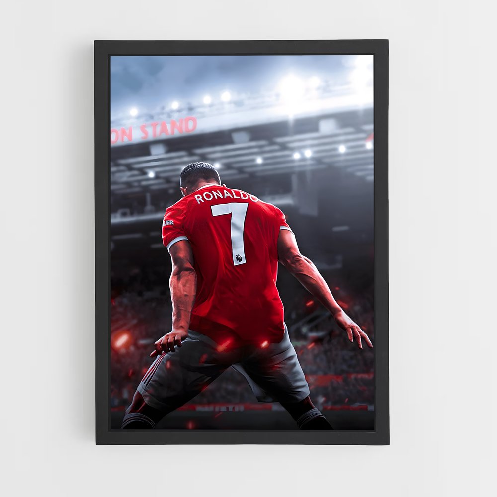 Poster CR7 Dos – affiche Football (vue 2)