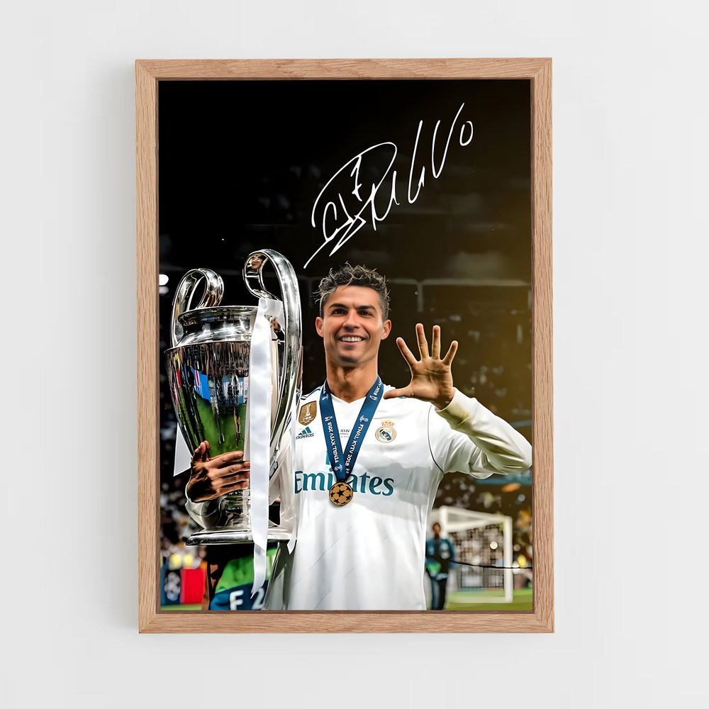 Poster Christiano Signature – affiche Football (vue 4)