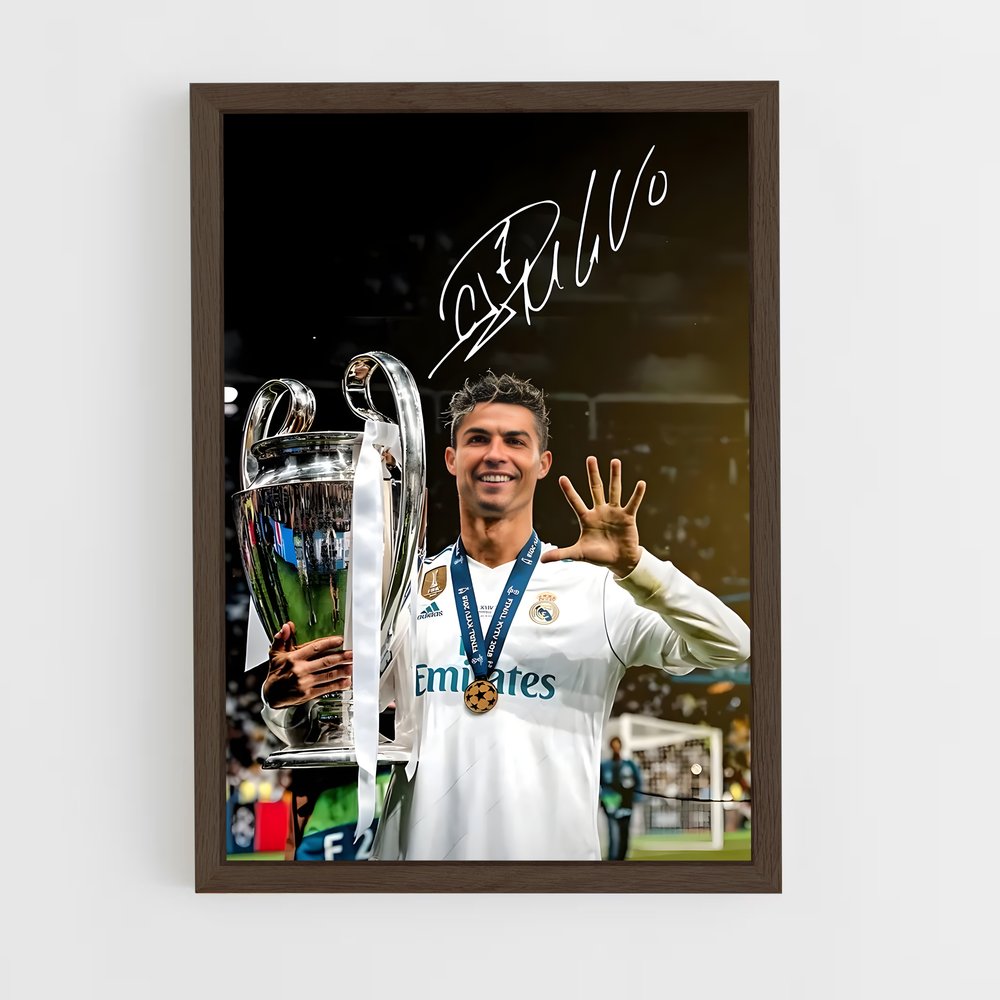Poster Christiano Signature – affiche Football (vue 5)