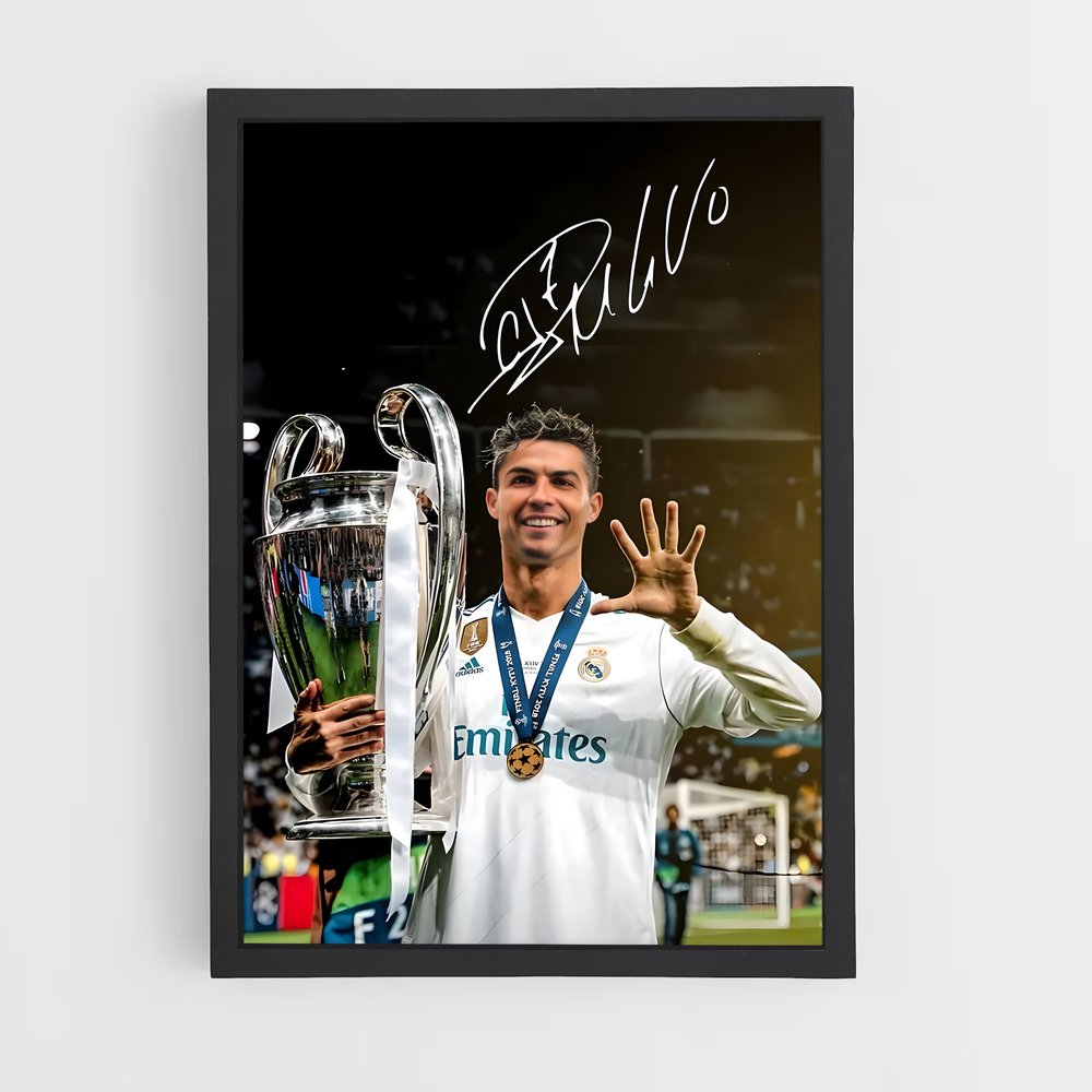 Poster Christiano Signature – affiche Football (vue 2)