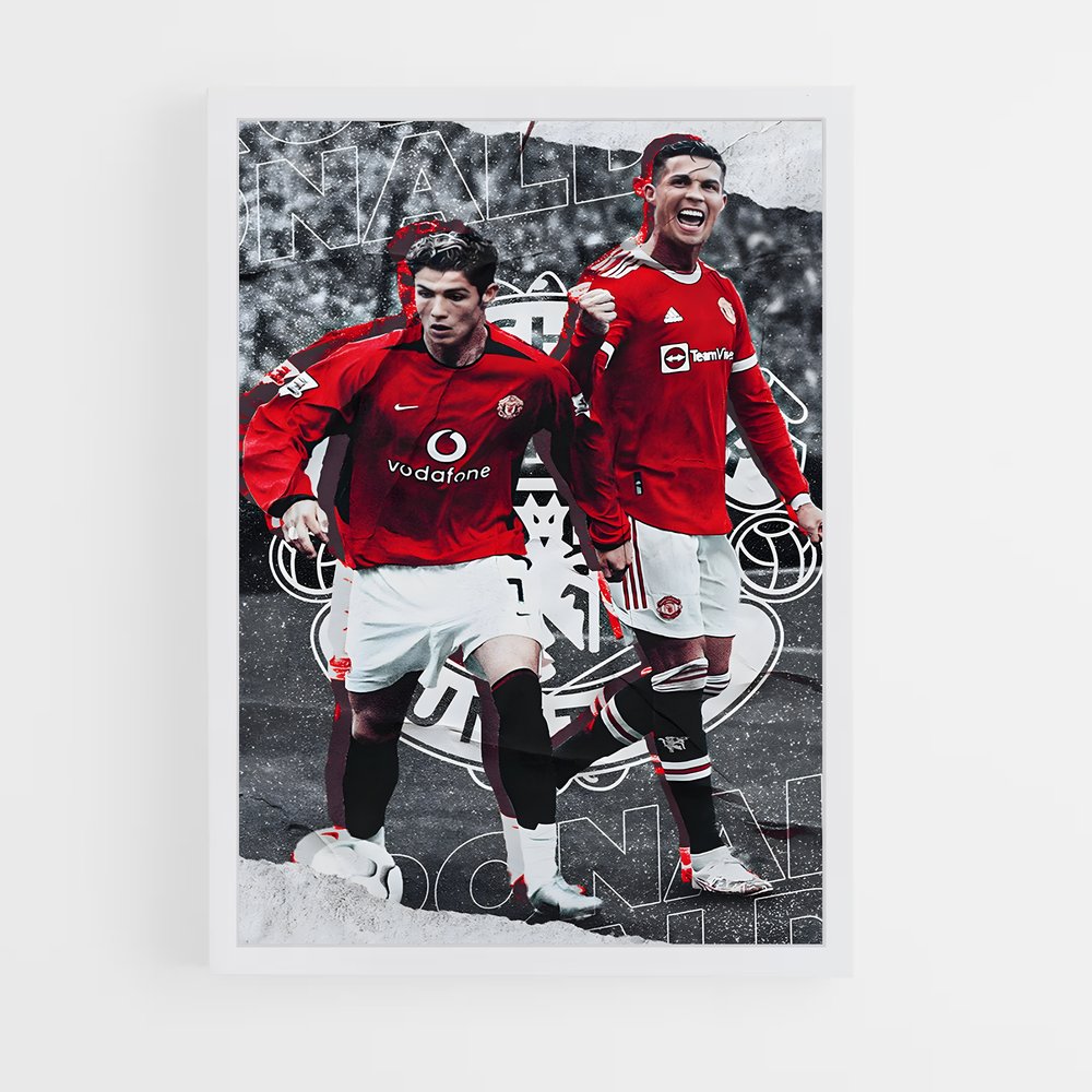 Poster CR7 avant après – affiche Football (vue 3)