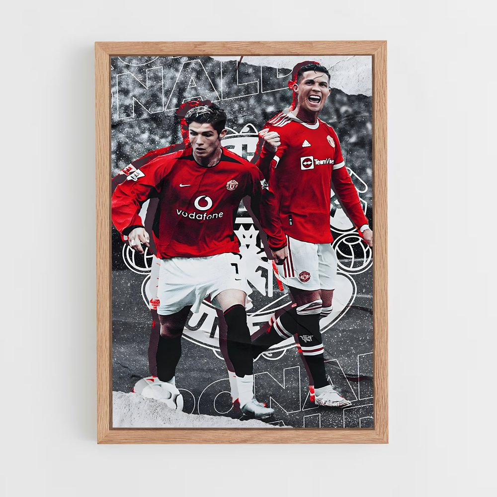 Poster CR7 avant après – affiche Football (vue 4)