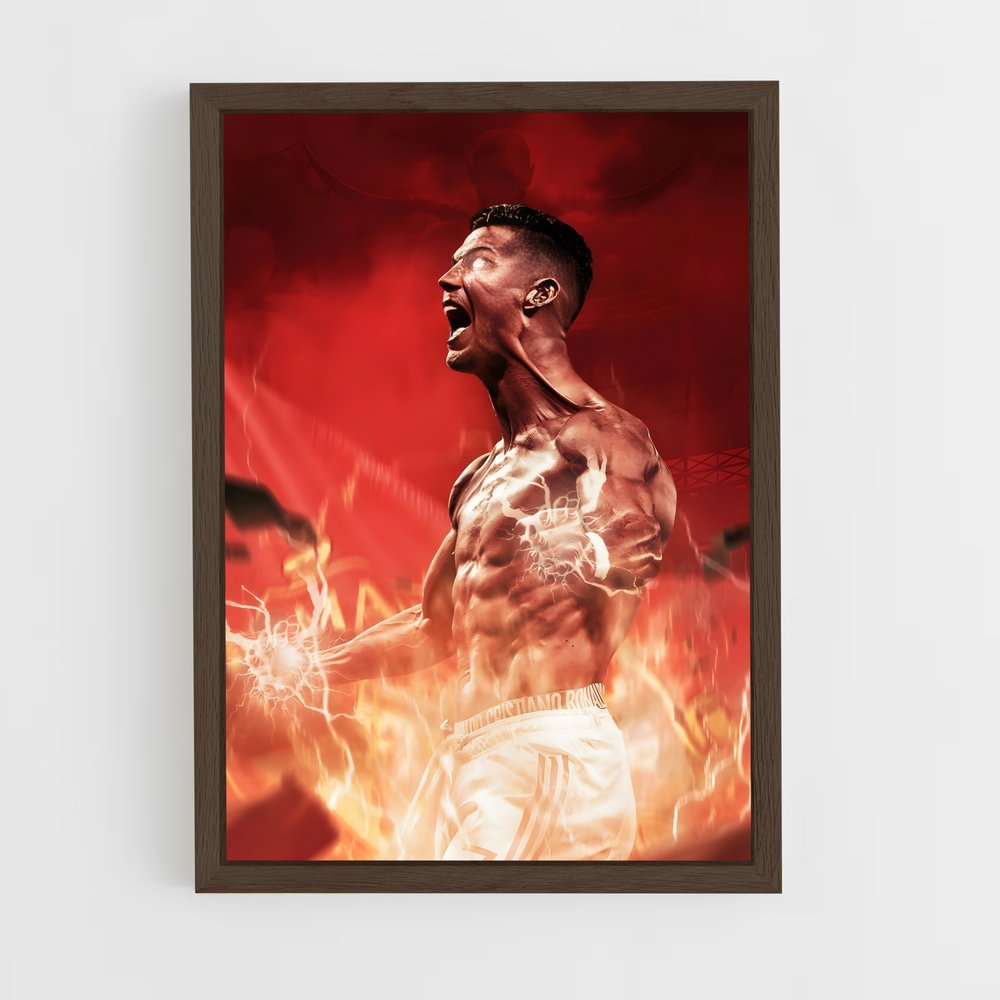 Poster Ronaldo Célébration – affiche Football (vue 5)