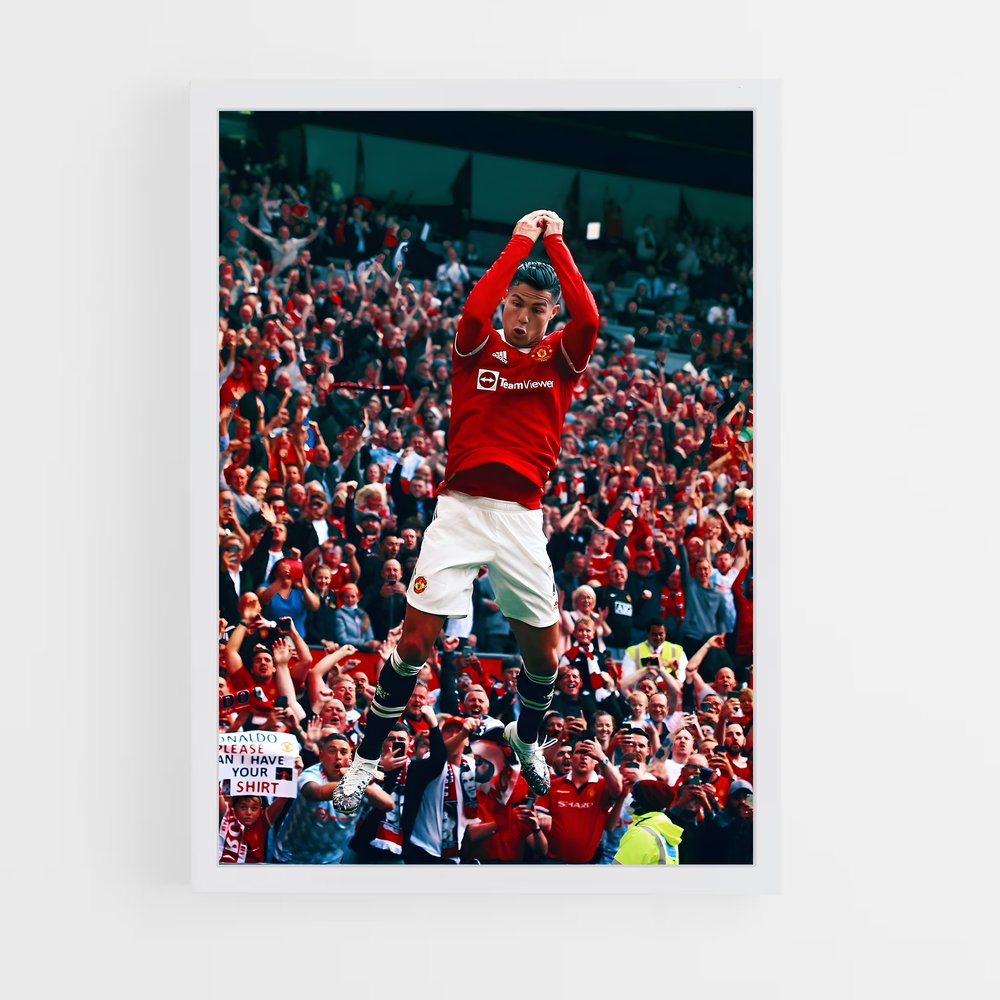 Poster CR7 Saut – affiche Football (vue 3)