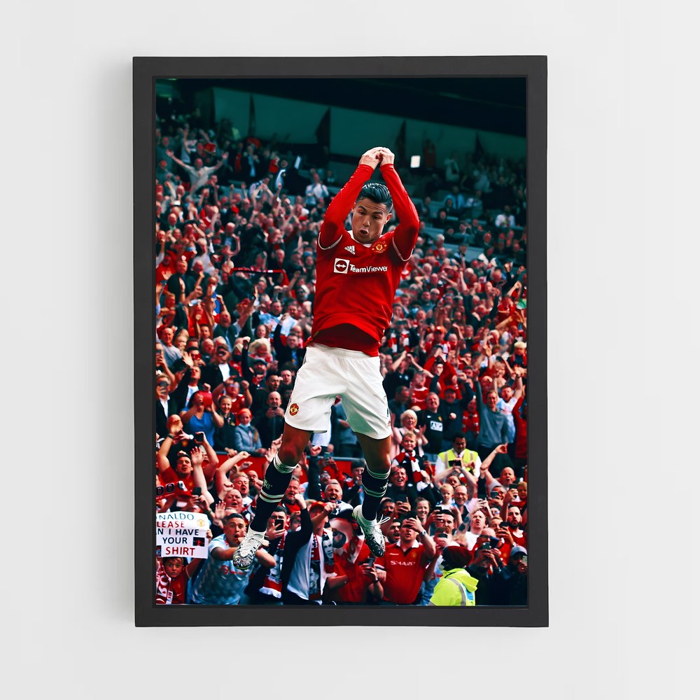 Poster CR7 Saut – affiche Football (vue 2)