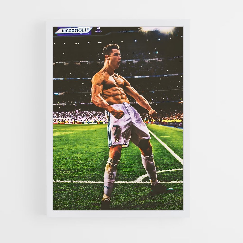 Poster Christiano Ronaldo Muscles – affiche Football (vue 3)