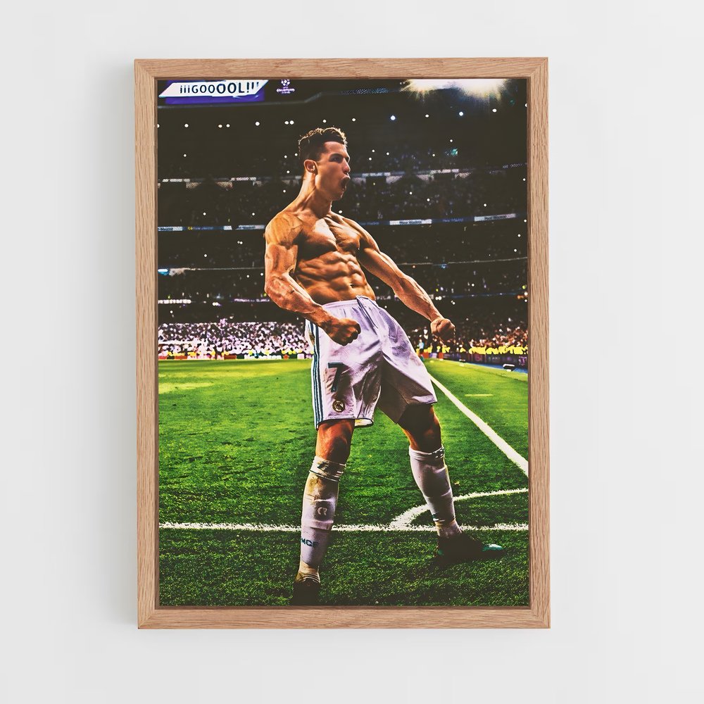 Poster Christiano Ronaldo Muscles – affiche Football (vue 4)